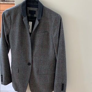 NWT.  J Crew wool blazer in glen plaid. Size 4